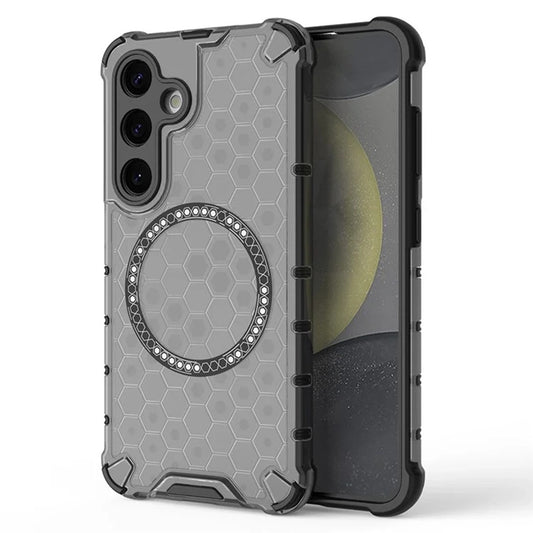MagSafe futrola za Samsung Galaxy S24 S921, Techsuit, HoneyComb Shield, Crna