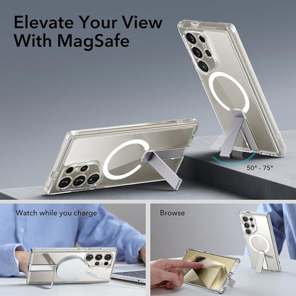 Futrola MagSafe za Samsung Galaxy S24 Ultra S928, ESR, Boost Flickstand, Prozirna