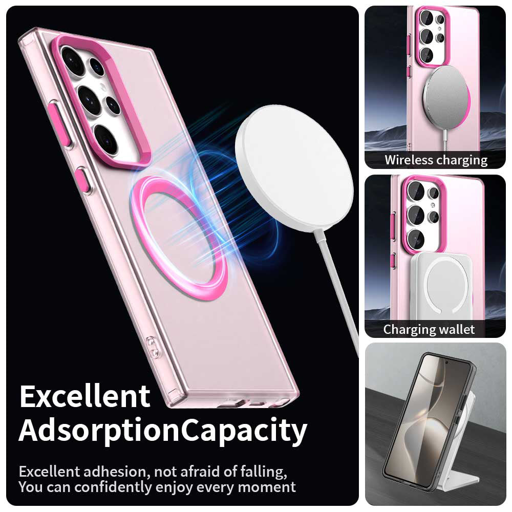 MagSafe futrola za Samsung Galaxy S24 Ultra S928, Techsuit, CandyCase, Roza