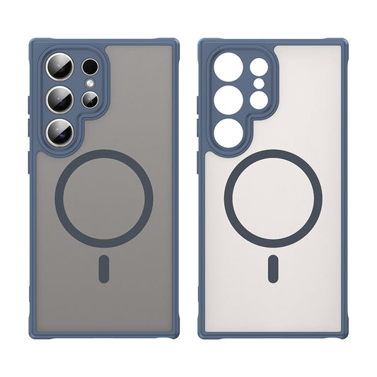 MagSafe futrola za Samsung Galaxy S24 Ultra S928, Techsuit, HaloFrost II, Tamnoplava