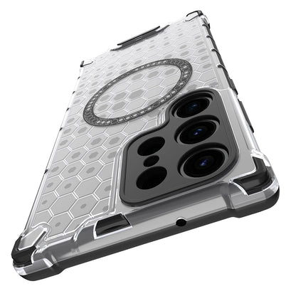 MagSafe futrola za Samsung Galaxy S24 Ultra S928, Techsuit, HoneyComb Shield, Bijela