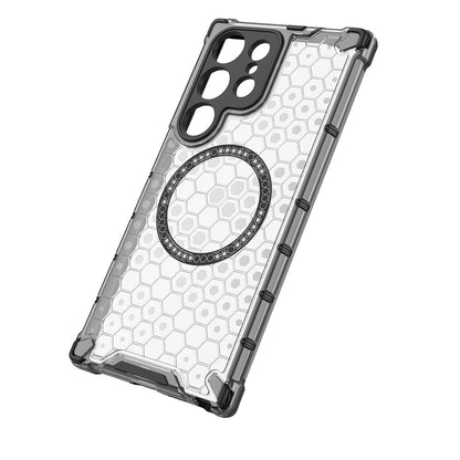 MagSafe futrola za Samsung Galaxy S24 Ultra S928, Techsuit, HoneyComb Shield, Bijela