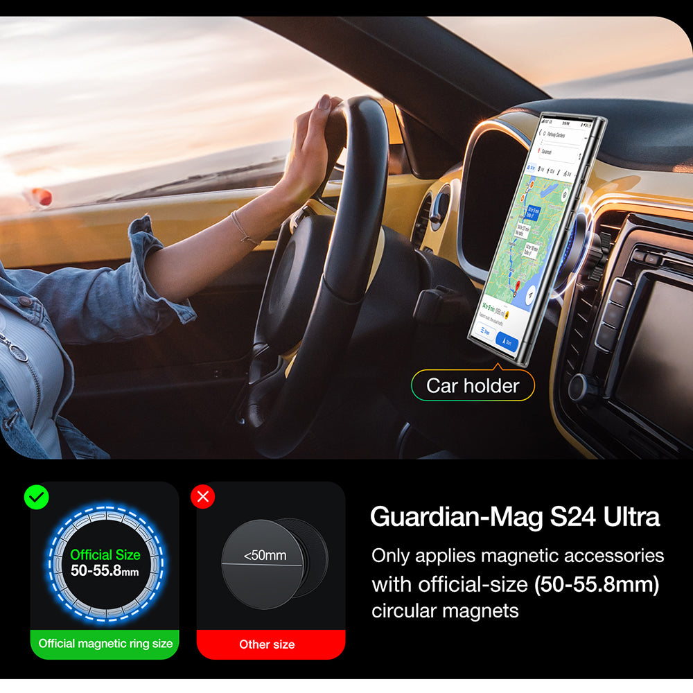 MagSafe futrola za Samsung Galaxy S24 Ultra S928, Torras, Diamond, Prozirna