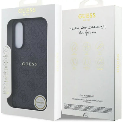 Futrola MagSafe za Samsung Galaxy S25 Edge S937, Guess, 4G Ring Classic Logo, Crna