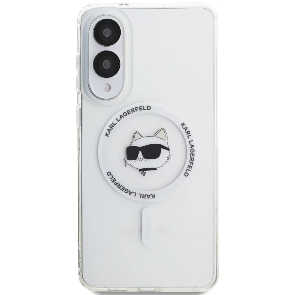Futrola MagSafe za Samsung Galaxy S25 Edge S937, Karl Lagerfeld, IML Choupette's Head, Bijela