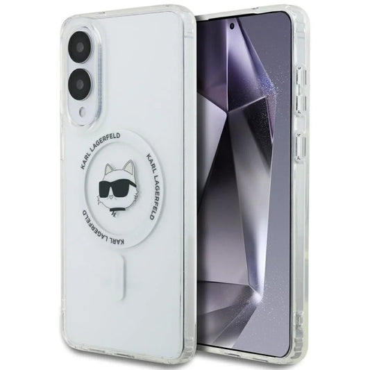 Futrola MagSafe za Samsung Galaxy S25 Edge S937, Karl Lagerfeld, IML Choupette's Head, Bijela