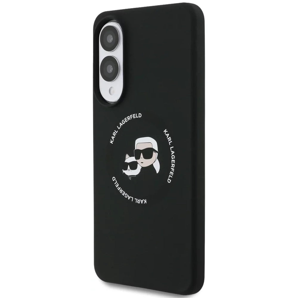 MagSafe futrola za Samsung Galaxy S25 Edge S937, Karl Lagerfeld, Silicone Double Heads, Crna