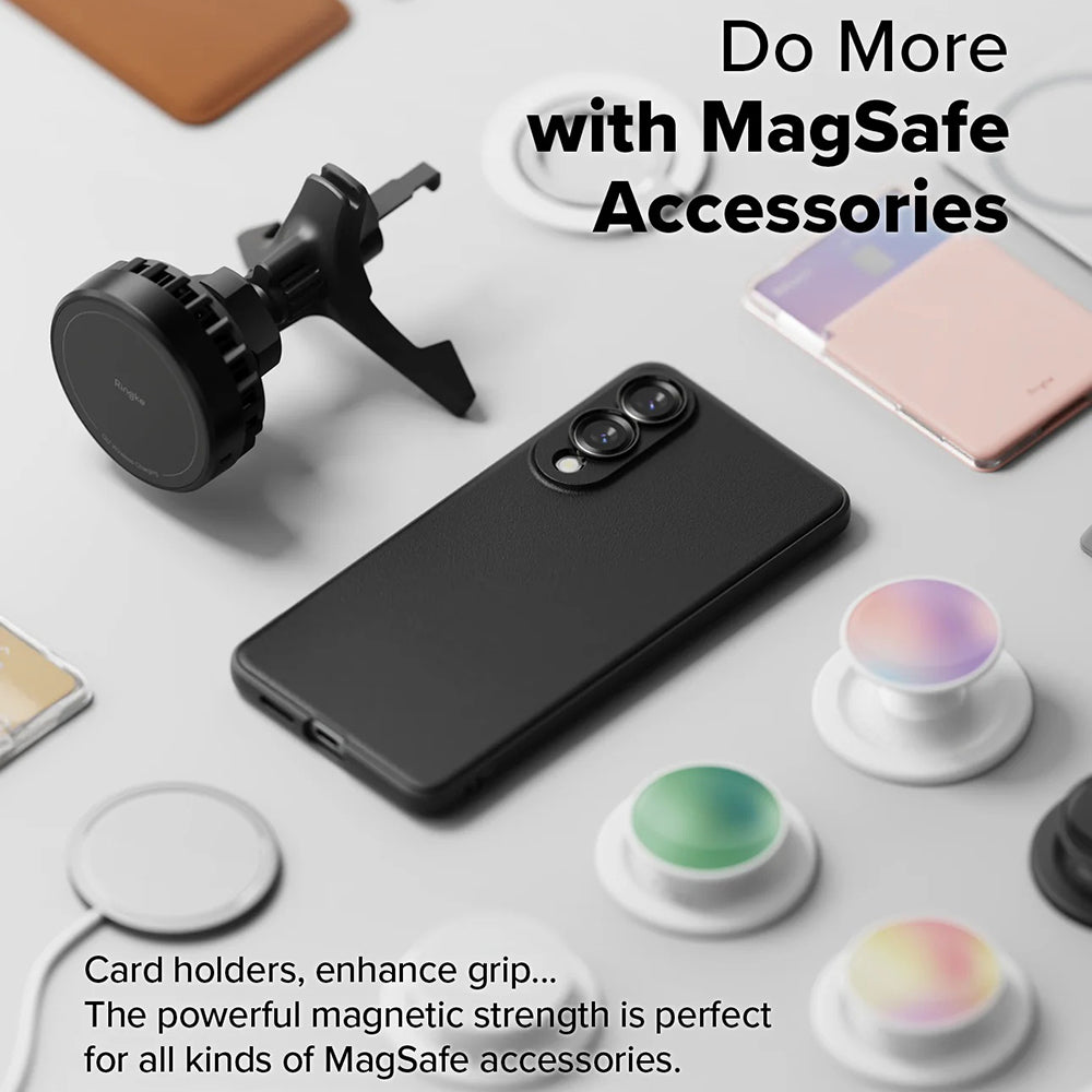 MagSafe maska za Samsung Galaxy S25 Edge S937, Ringke, Onyx, Crna