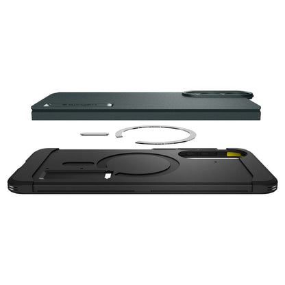 Futrola MagSafe za Samsung Galaxy S25 Edge S937, Spigen, Tough Armor, Zelena ACS09424