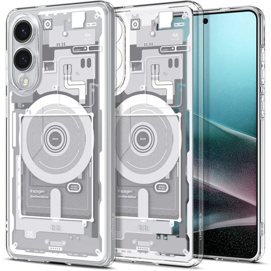 Futrola MagSafe za Samsung Galaxy S25 Edge S937, Spigen, Ultra Hybrid Zero One, Bijela ACS09417
