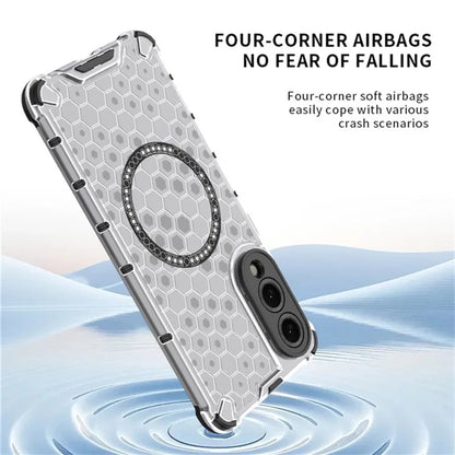 MagSafe futrola za Samsung Galaxy S25 Edge S937, Techsuit, HoneyComb Shield, Bijela