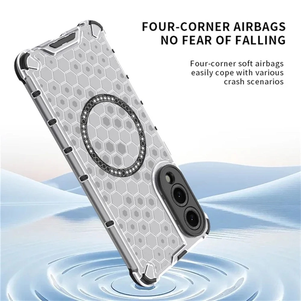 MagSafe futrola za Samsung Galaxy S25 Edge S937, Techsuit, HoneyComb Shield, Crna