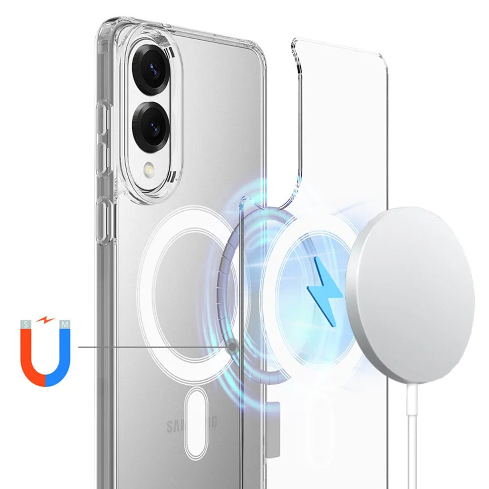 MagSafe maska za Samsung Galaxy S25 Edge S937, Techsuit, Pro, Prozirna