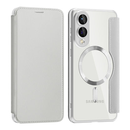 MagSafe futrola za Samsung Galaxy S25 Edge S937, Techsuit, SmartMag Book, Siva