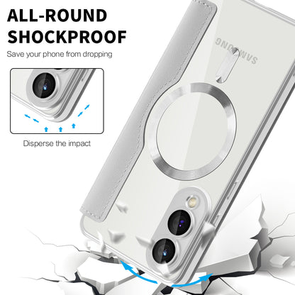 MagSafe futrola za Samsung Galaxy S25 Edge S937, Techsuit, SmartMag Book, Siva