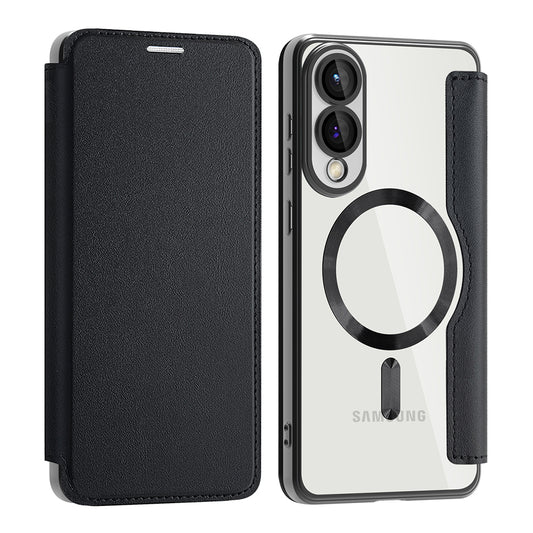 MagSafe futrola za Samsung Galaxy S25 Edge S937, Techsuit, SmartMag Book, Crna