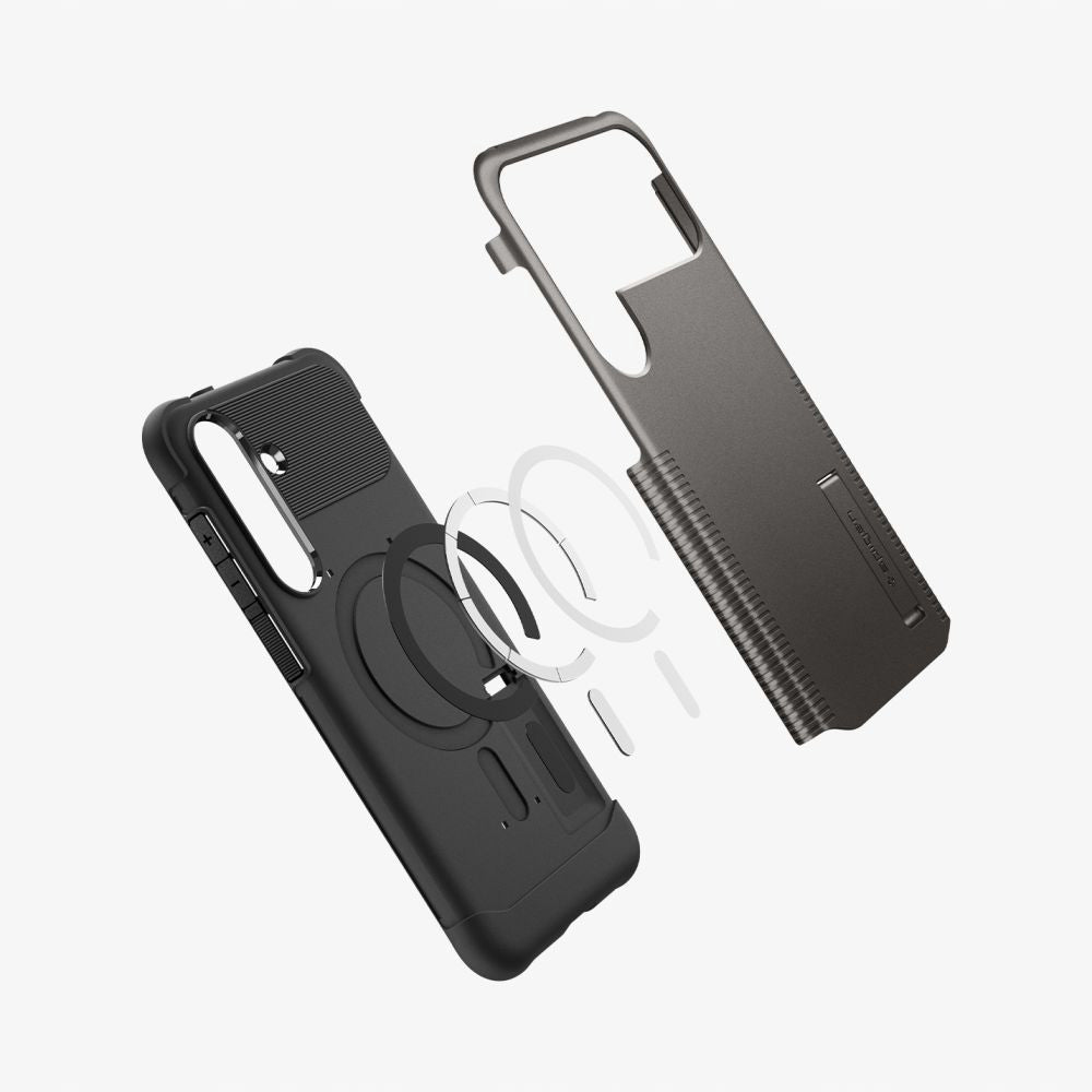 Husa MagSafe za Samsung Galaxy S25 FE, Spigen, Slim Armor, Siva ACS10230