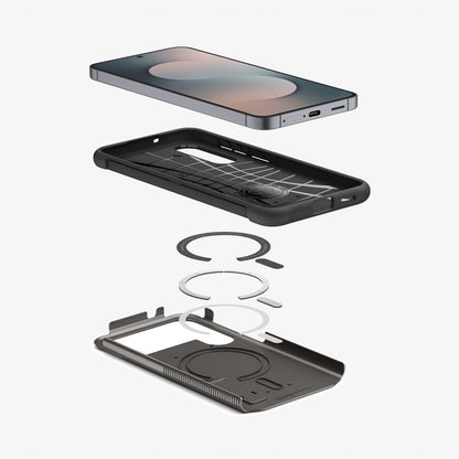 Husa MagSafe za Samsung Galaxy S25 FE, Spigen, Slim Armor, Siva ACS10230