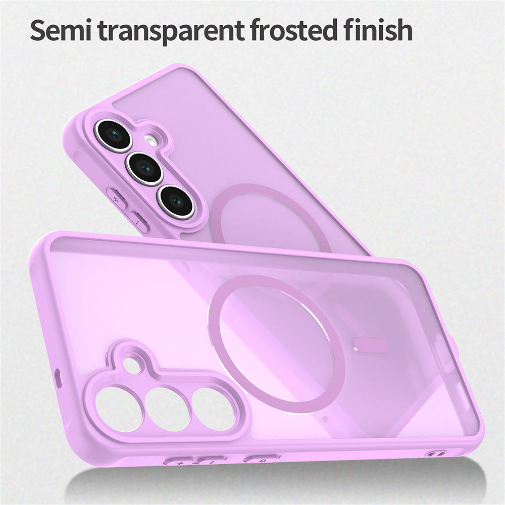 MagSafe maska za Samsung Galaxy S25 FE, Techsuit, HaloFrost II, Roza