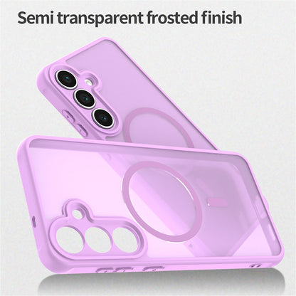 MagSafe maska za Samsung Galaxy S25 FE, Techsuit, HaloFrost II, Roza