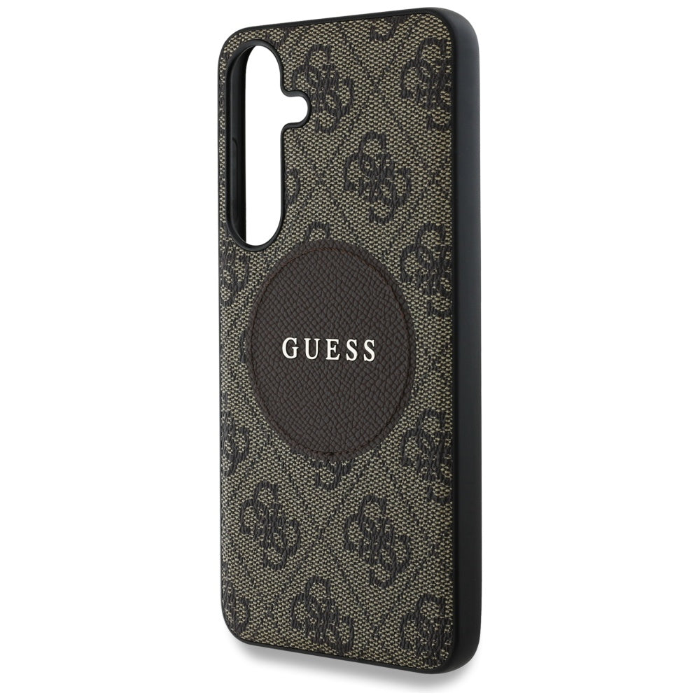 Futrola MagSafe za Samsung Galaxy S25+ S936, Guess, 4G Circle Classic Logo, Smeđa