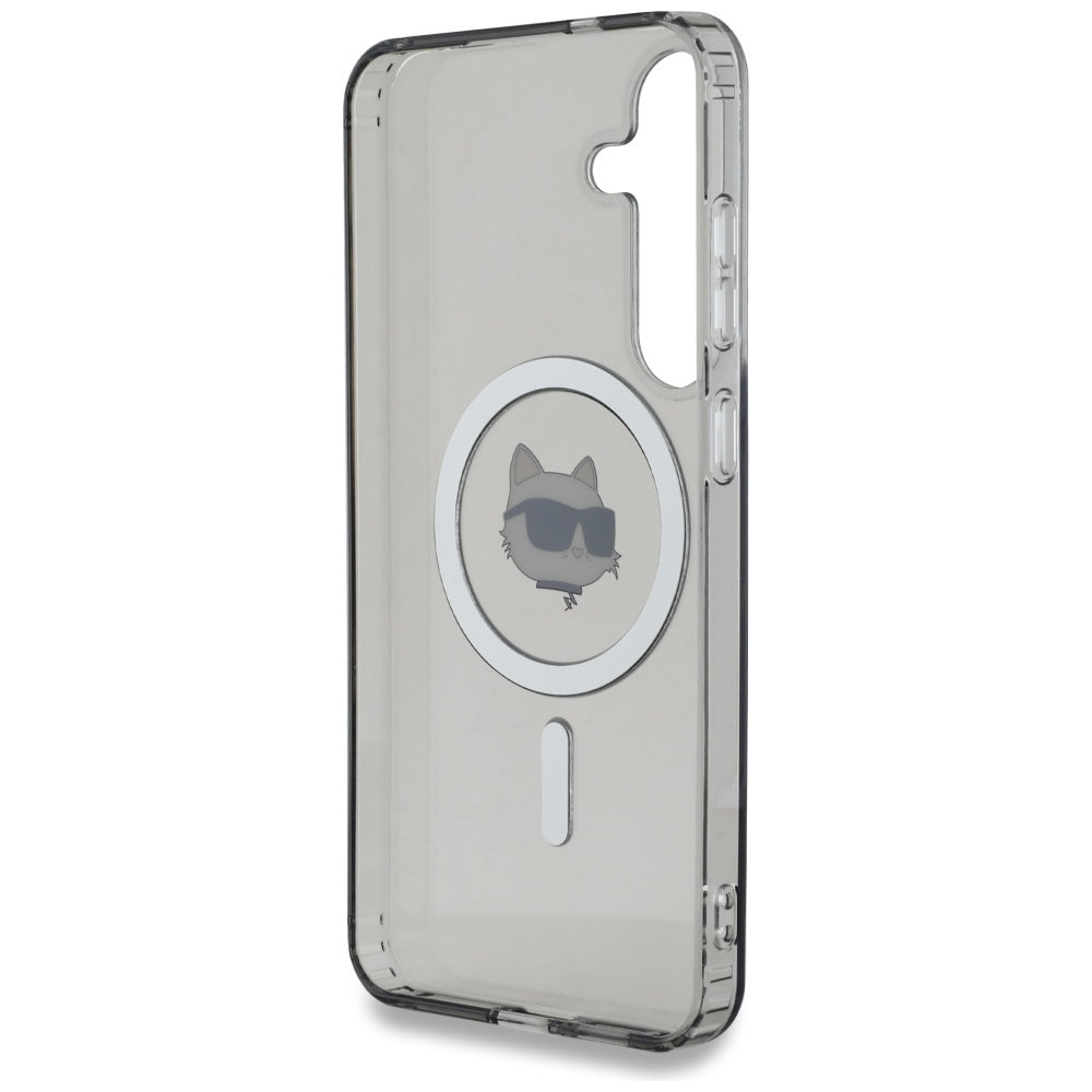 Futrola MagSafe za Samsung Galaxy S25+ S936, Karl Lagerfeld, IML Choupette's Head, Crna