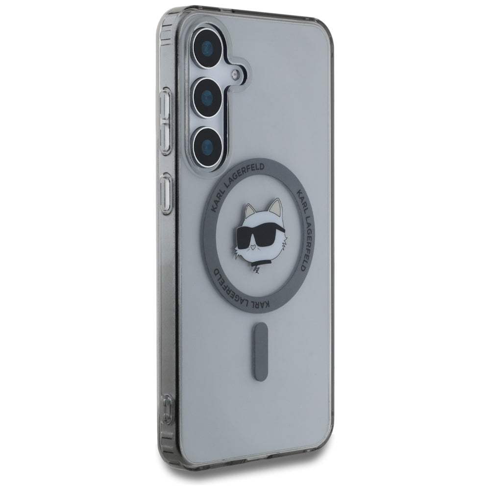 Futrola MagSafe za Samsung Galaxy S25+ S936, Karl Lagerfeld, IML Choupette's Head, Crna