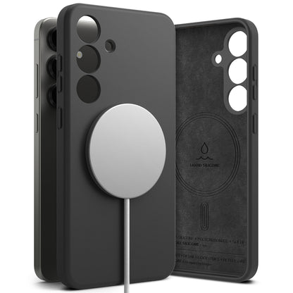 MagSafe futrola za Samsung Galaxy S25+ S936, Ringke, Silikon, Crna