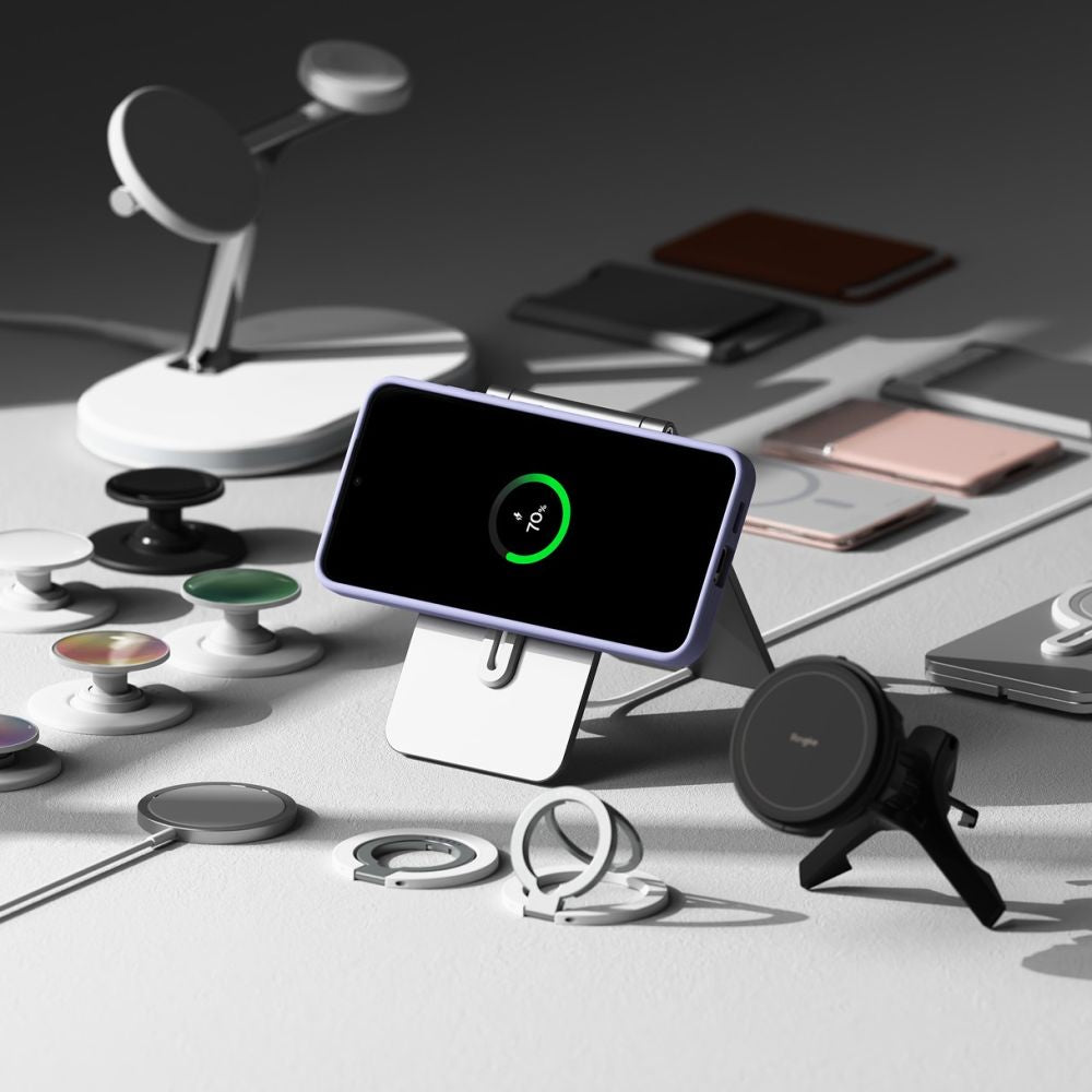 MagSafe futrola za Samsung Galaxy S25+ S936, Ringke, Silikon, Crna