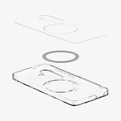 Futrola MagSafe za Samsung Galaxy S25+ S936, Spigen, Ultra Hybrid, Bijela ACS08981