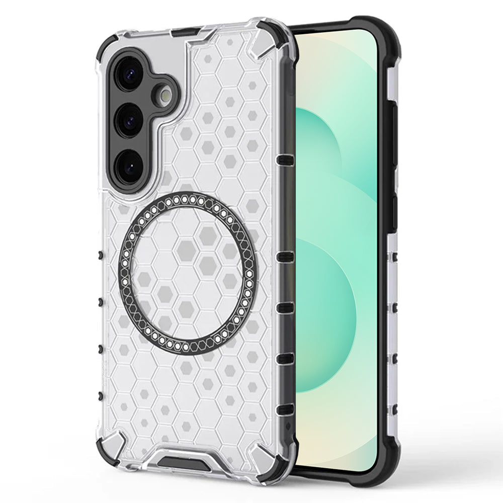 MagSafe futrola za Samsung Galaxy S25+ S936, Techsuit, HoneyComb Shield, Bijela