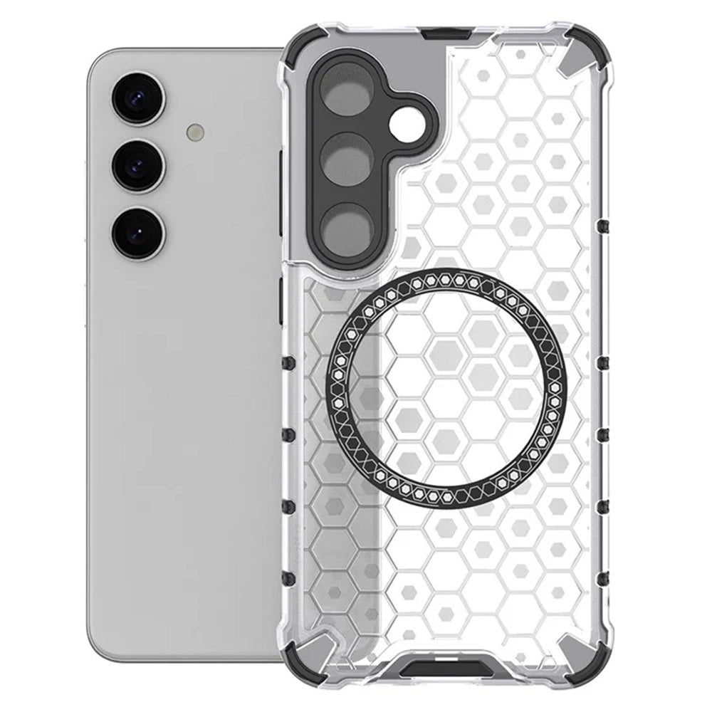 MagSafe futrola za Samsung Galaxy S25+ S936, Techsuit, HoneyComb Shield, Bijela