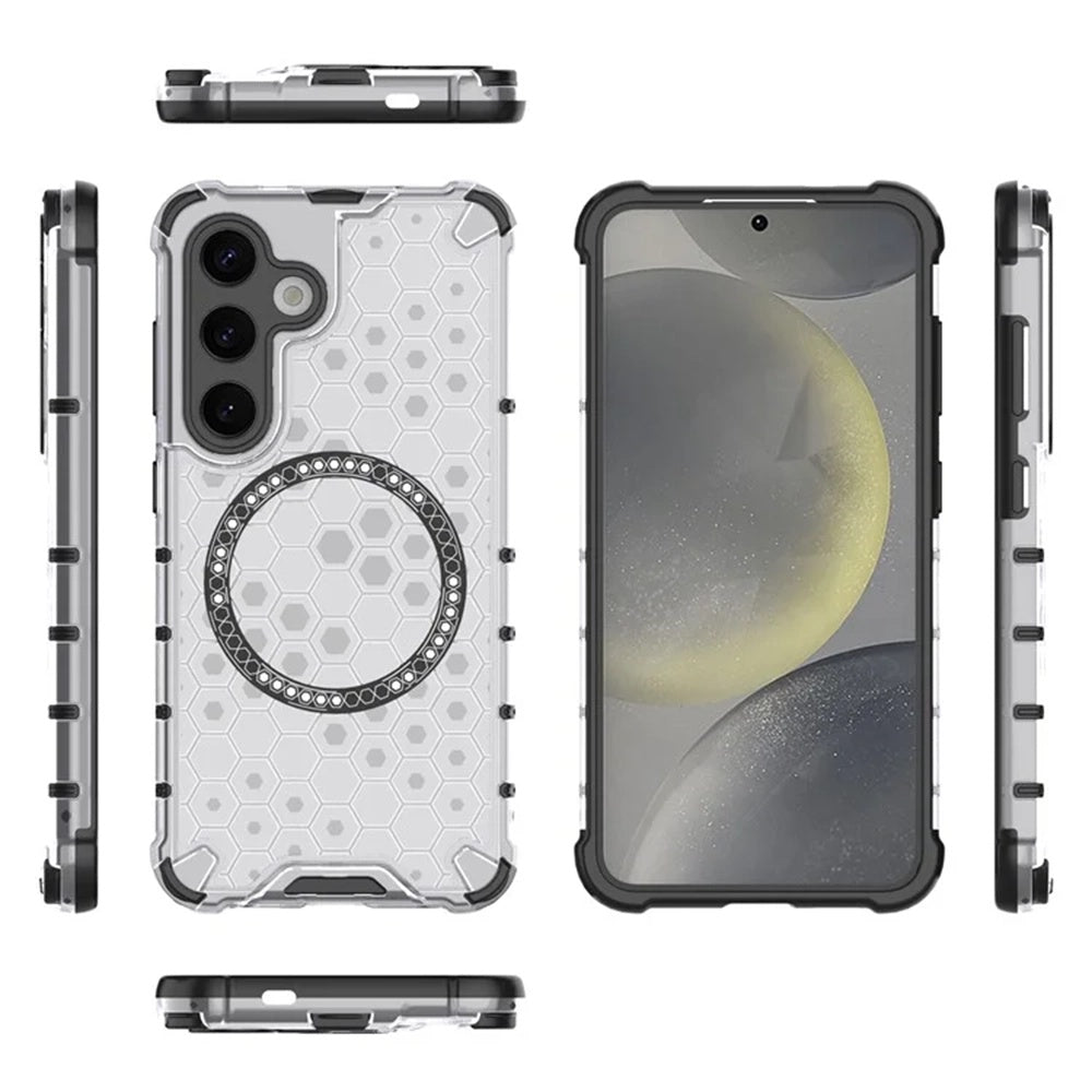 MagSafe futrola za Samsung Galaxy S25+ S936, Techsuit, HoneyComb Shield, Bijela
