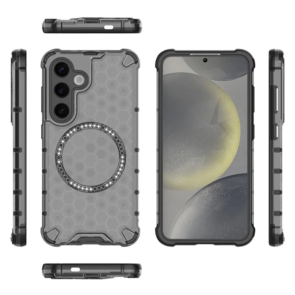 MagSafe futrola za Samsung Galaxy S25+ S936, Techsuit, HoneyComb Shield, Crna