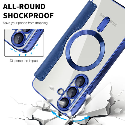 MagSafe futrola za Samsung Galaxy S25+ S936, Techsuit, SmartMag Book, Plava
