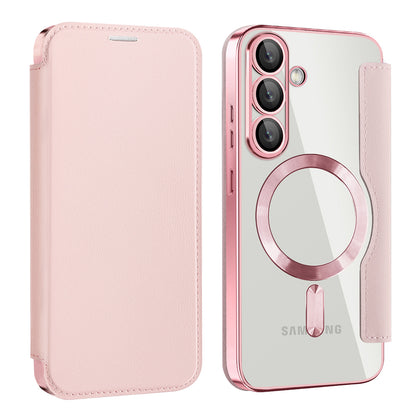 MagSafe futrola za Samsung Galaxy S25+ S936, Techsuit, SmartMag Book, Roza