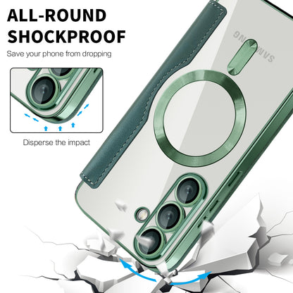 MagSafe futrola za Samsung Galaxy S25+ S936, Techsuit, SmartMag Book, Zelena