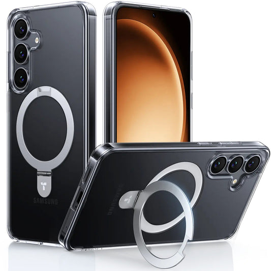 Futrola MagSafe za Samsung Galaxy S25+ S936, Torras, Ostand, Prozirna