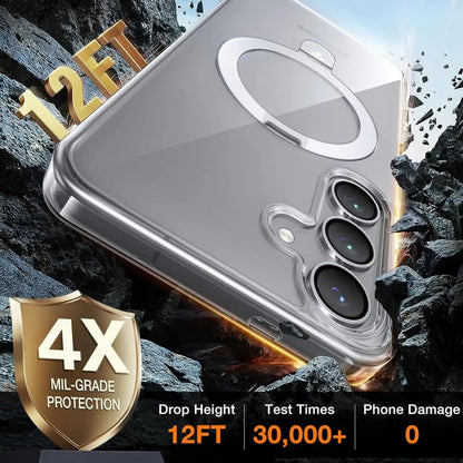 Futrola MagSafe za Samsung Galaxy S25+ S936, Torras, Ostand, Prozirna