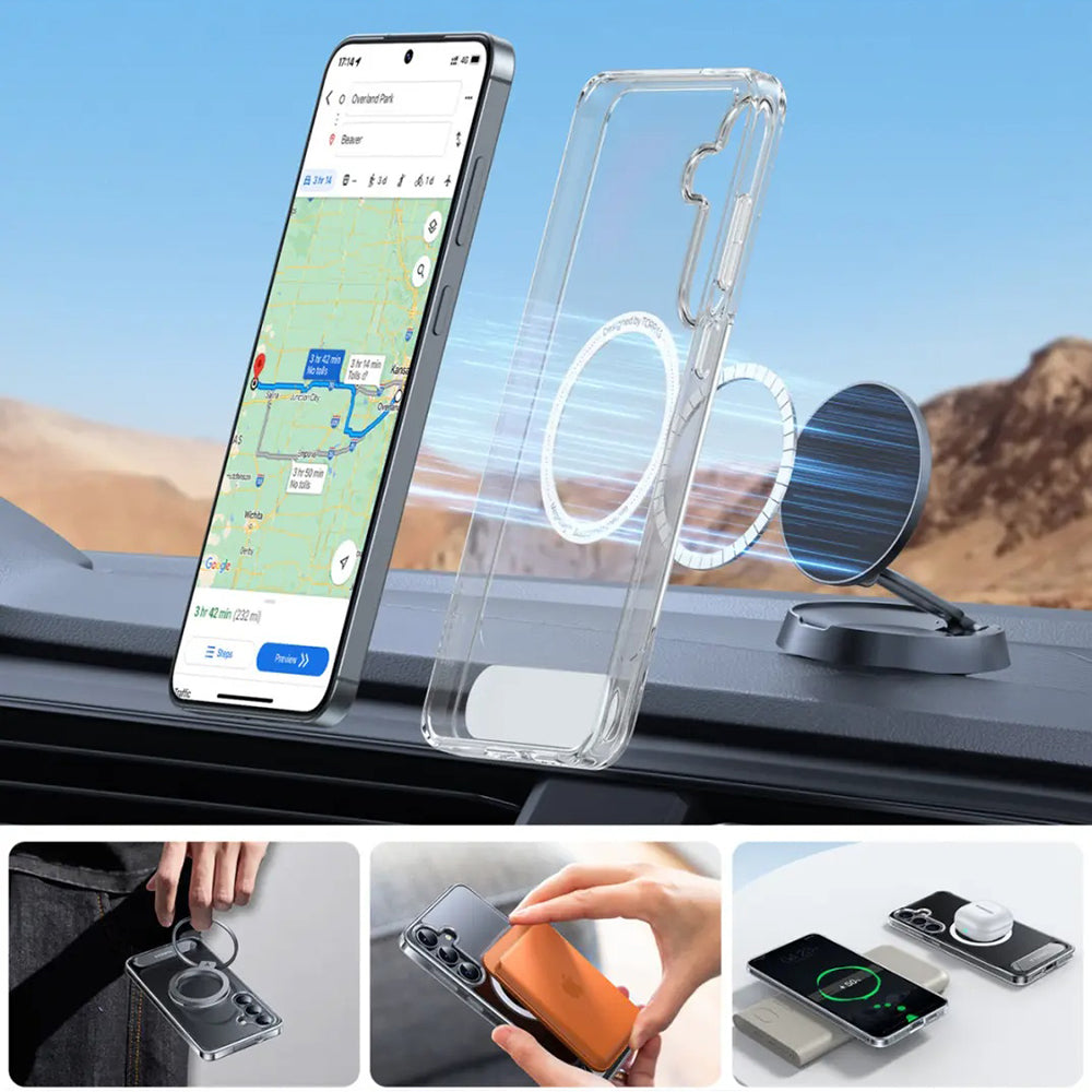 MagSafe futrola za Samsung Galaxy S25+ S936, Torras, Pstand, Prozirna