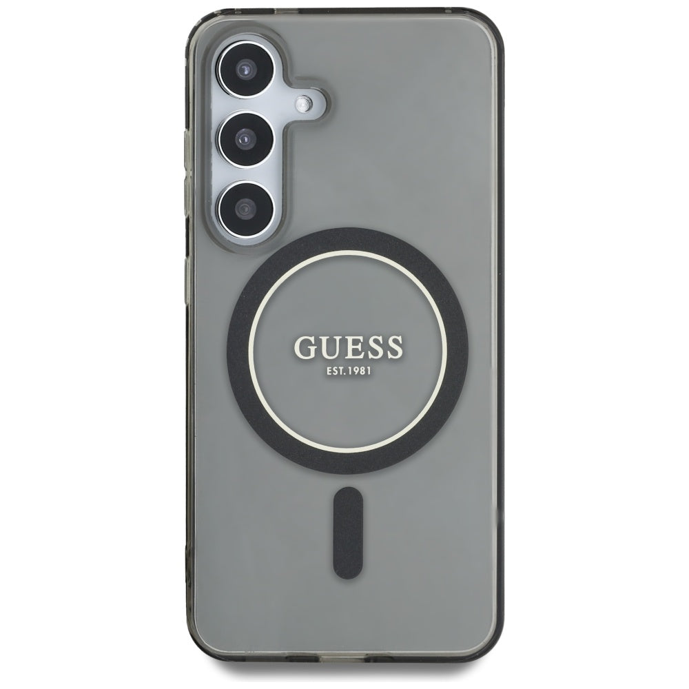 Futrola MagSafe za Samsung Galaxy S25 S931, Guess, IML Glitter Circle, Crna