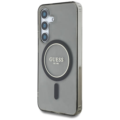 Futrola MagSafe za Samsung Galaxy S25 S931, Guess, IML Glitter Circle, Crna