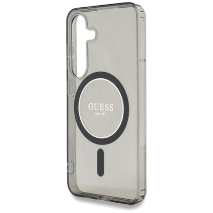 Futrola MagSafe za Samsung Galaxy S25 S931, Guess, IML Glitter Circle, Crna
