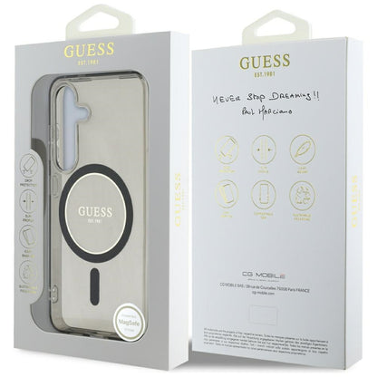 Futrola MagSafe za Samsung Galaxy S25 S931, Guess, IML Glitter Circle, Crna
