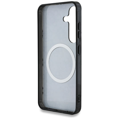 MagSafe futrola za Samsung Galaxy S25 S931, Guess, IML Peony na 4G pozadini, Crna