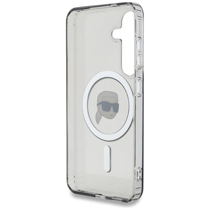 Futrola MagSafe za Samsung Galaxy S25 S931, Karl Lagerfeld, IML Karl's Head, Crna