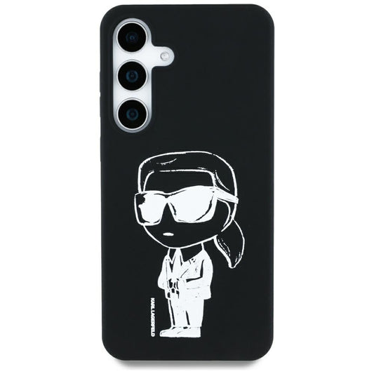 Futrola MagSafe za Samsung Galaxy S25 S931, Karl Lagerfeld, Silikonski Grafiti, Crna
