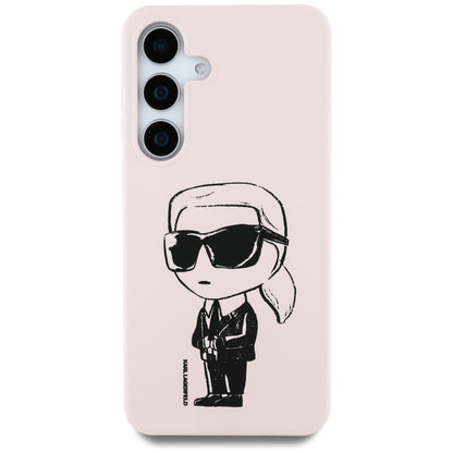 MagSafe futrola za Samsung Galaxy S25 S931, Karl Lagerfeld, Silikonski Graffiti, Roza