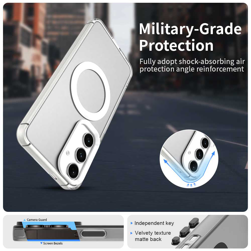 MagSafe futrola za Samsung Galaxy S25 S931 / S24 S921, Techsuit, CandyCase, Bijela