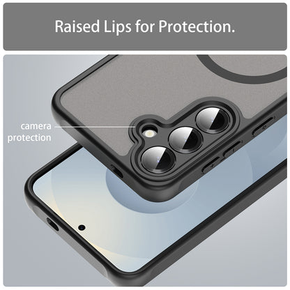 Futrola MagSafe za Samsung Galaxy S25 S931 / S24 S921, Techsuit, HaloFrost II (Big Lens Hole), Crna